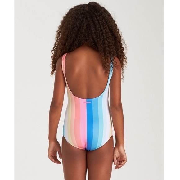 Billabong ๐ Me n You Girlsโ Striped Rainbow Tie Vacation One Piece ๐๐๏ธ - Picture 9 of 12